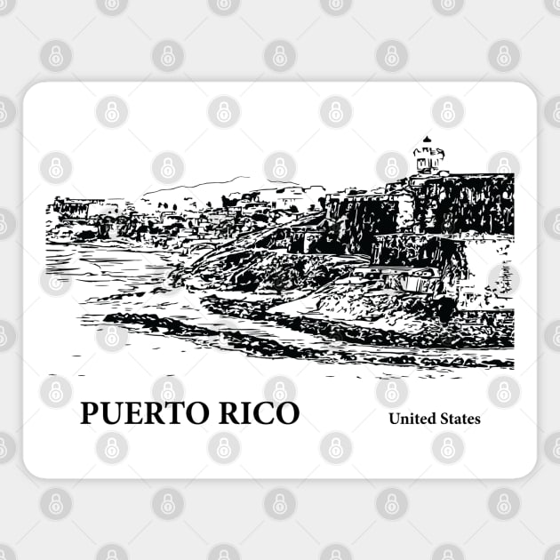 Puerto Rico Magnet by Lakeric